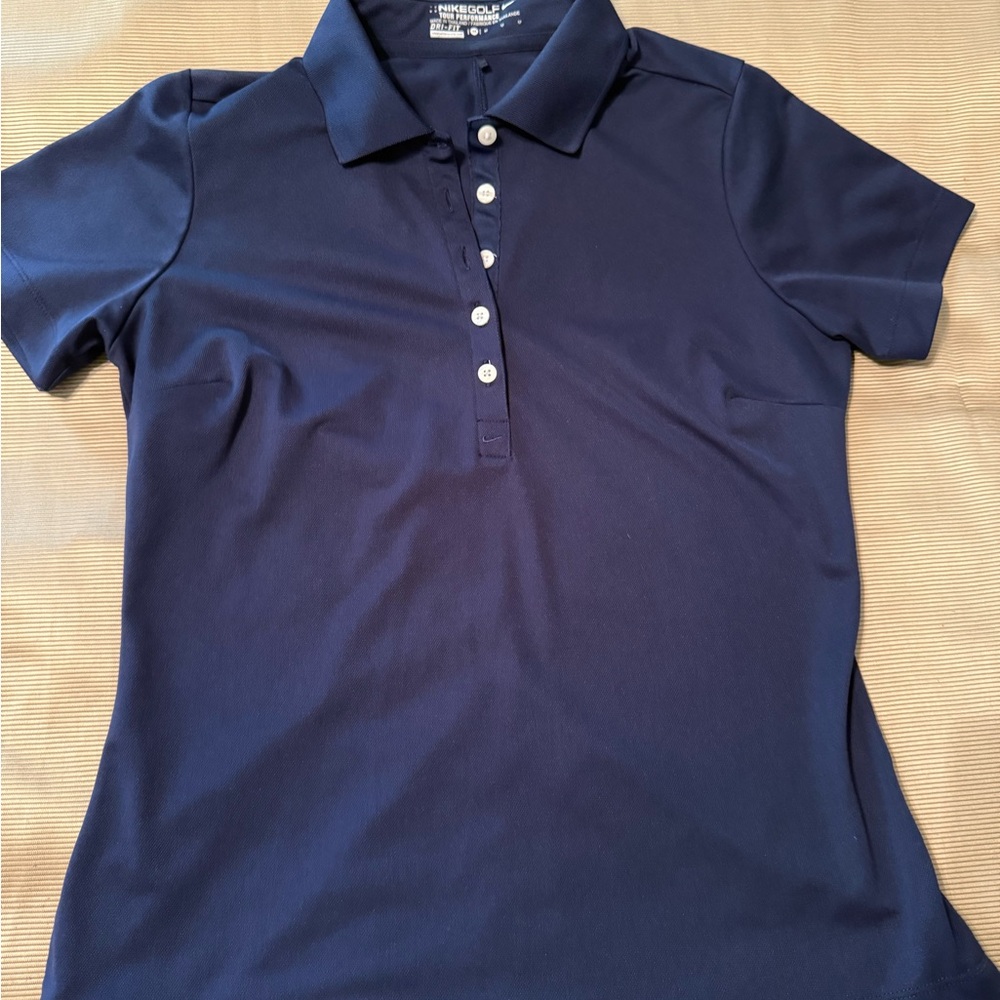 Nike Women's Navy Button Down Shirt